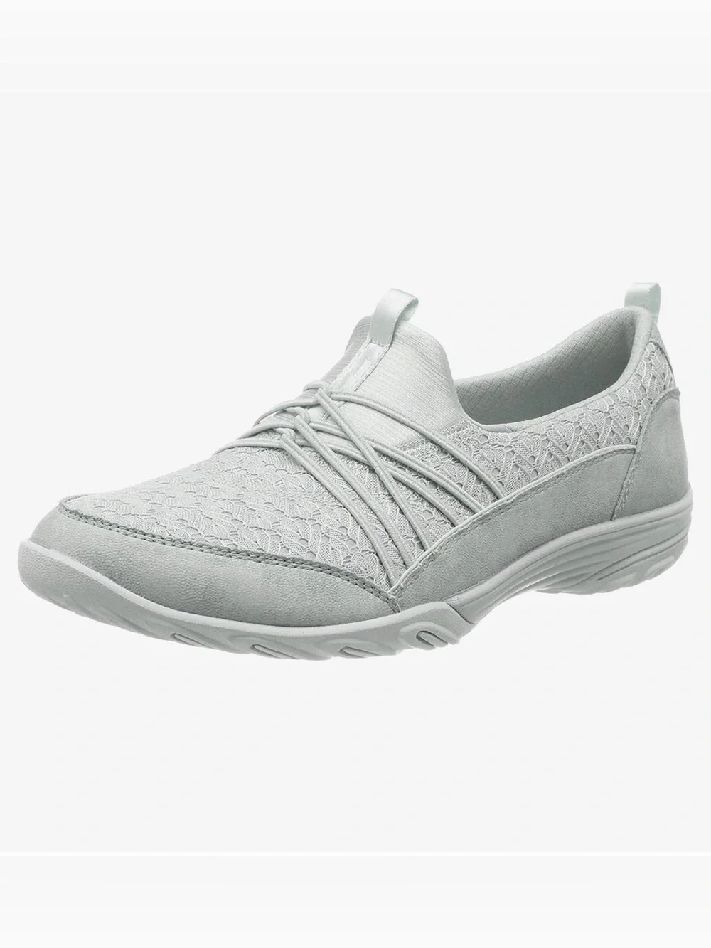Skechers Women's Empress Wide Awake Alip-on Sneaker (8) Light Gray